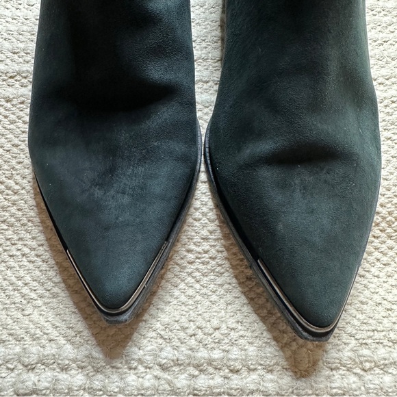 ACNE STUDIOS black suede leather Jensen pointed toe Chelsea boots 37 - Picture 3 of 12
